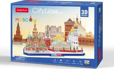 Obrázok produktu pre Puzzle 3D Cityline Moskwa - Złożony model miasta dla rodziny