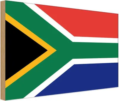 Obrázok produktu pre vianmo Drevený nápis 18x12 cm Flagge Südafrika