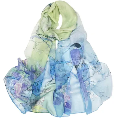 Immagine prodotto di Sciarpa in chiffon, leggera, ideale per l'estate, 160 x 50 cm