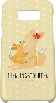 Produktbild von Mr. & Mrs. Panda Samsung Galaxy S8 plus Handyhülle  Fuchs Mama - Gelb Pastell - Geschenk, Handy Case, Tochter, Cover, Umarmen, Mutter, Schoß, Muttertag, Hülle