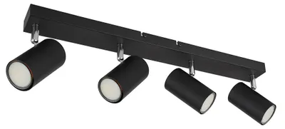 Produktbild von Deckenleuchte, schwarz, bewegliche Spots, L 56 cm
