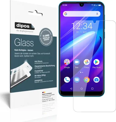 Produktbild von 2x Schutzfolie für Beafon M6 - Anti-Shock 9H Folie dipos Glass Kunststoffglas