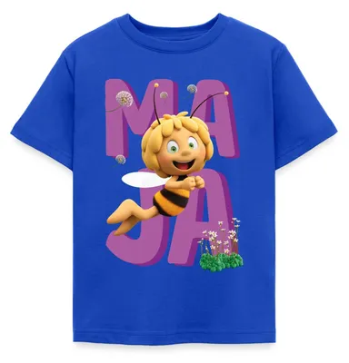 Produktbild von Spreadshirt Die Biene Maja 3 Maja Fliegt Kinder T-Shirt, 110/116 (5-6 Jahre), Royalblau