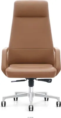 Image de Fauteuil en similicuir noir avec structure en acier inoxydable moderne