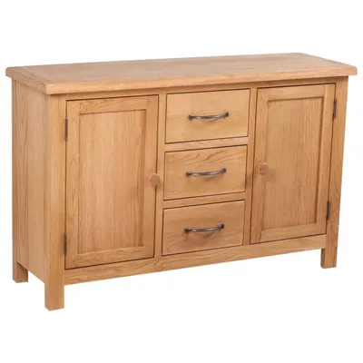 Obrázok produktu pre Komoda s 3 zásuvkami 110x33,5x70 cm, dubový masív