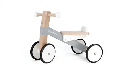 Produktbild von Bajo Laufrad Holz ride-on weiß-grau für Kinder