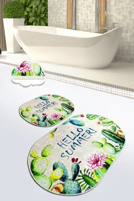 Immagine prodotto di Mijolnir, Hello- CHL4506, Colorato, Tappetini da bagno, 700 gr/m², 100% velluto
