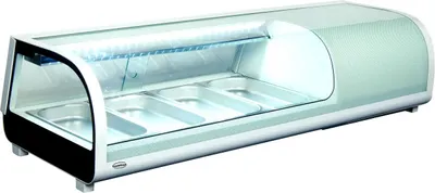 Obrázek produktu pro Chladicí vitrína na sushi Combisteel 42 litrů - 4x 1/3 GN, LED osvětlení, bílá