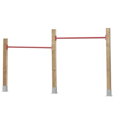 Image de Swing King double barre fixe avec poteau 125 cm 7882002