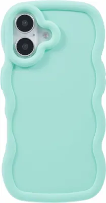 Immagine prodotto di Custodia per Apple iPhone 16 Plus - Cover posteriore in silicone Phonesta Wavy - Verde menta