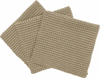 Produktbild von Blomus Spültücher 3er Set Wipe Perla, Küchenhandtuch, Abtrockentuch, Baumwolle, Nomad, 25 x 25 cm, 64234