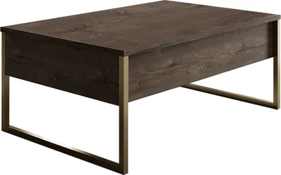 Produktbild von Skye Decor, Luxe - Walnut, Gold, Couchtische, Nussbaum, 90 x 40 x 60 cm