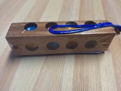 Produktbild von Ampel Spiel - Verückte Vier - Holzgeduldspiel