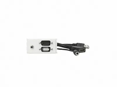 Produktbild von Vivolink WI221281, HDMI + USB A + 3,5mm, USB 2.0, Weiß, 20 g, 173 mm, 107 mm