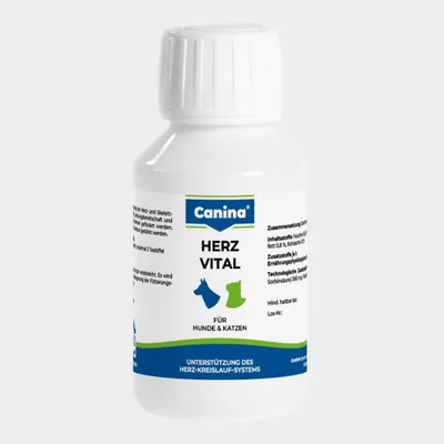 Produktbild von Canina Herz-Vital, Hund, Flüssigkeit, Herzmittel, Senior, Weißdorn, Flasche