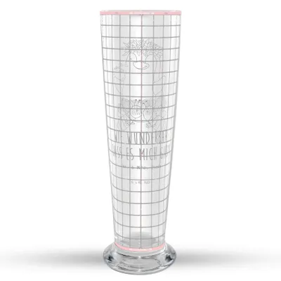 Produktbild von Mr. & Mrs. Panda Bierglas Biene Liebe - Transparent - Geschenk, Weizen Glas, Mr Mrs Weizenglas, Weizenbier, Weißbierglas, Bier