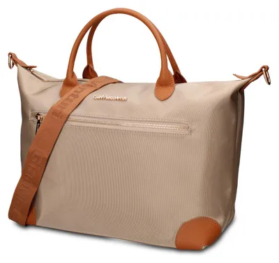 Immagine prodotto di Borsa a mano da donna Elowen, in eco, bicolore, nera e marrone