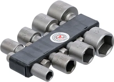 Produktbild von KRAFTMANN 67308 Steckschlüssel-Bit-Satz, 5 - 13 mm, 8-tlg.