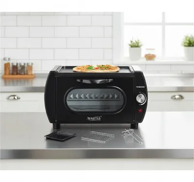 Produktbild von Tandoor 2100W 22L - Minibackofen für Lahmacun, Pizza, Naan und Brot. Inklusive Backblech und Grillrost. Kompakt, leistungsstark, schnelles Aufheizen