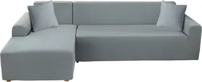 Obrázek produktu pro ele ELEOPTION 2 ks potahů na 3místnou pohovku elastický potah na pohovku 170-220cm, kouřově šedý