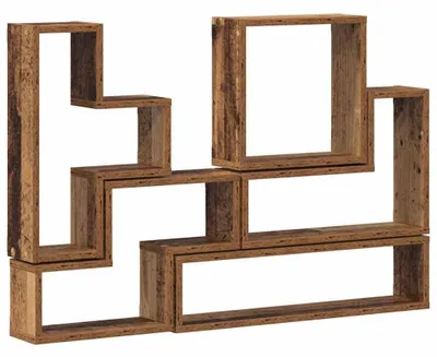 Image de Étagère murale en bois, 96 x 12 x 64 cm