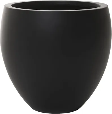 Immagine prodotto di Vaso da fiori PLUTO in fibra di vetro, antracite, 33x30 cm