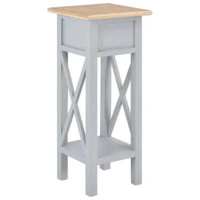 Obrázek produktu pro vidaXL Boční stolek Grey 27 x 27 x 65,5 cm Dřevo