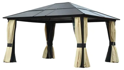 Immagine prodotto di Outsunny padiglione padiglione da giardino tenda per feste tenda da giardino PC tetto alluminio