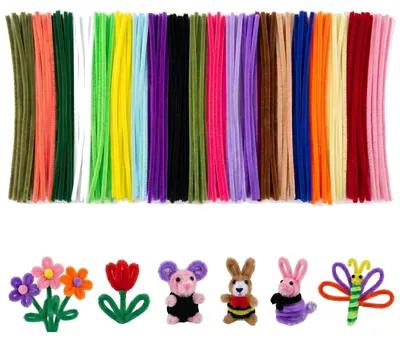 Pfeifenreiniger 300 Stück, 20 Farben, 30 cm, Chenilledraht