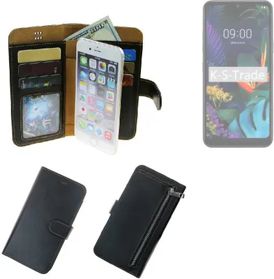 Produktbild von K-S-Trade Schutz Hülle kompatibel mit LG Electronics K50 Klapphülle Case Phone cover Slim Handytasche Handy Hülle schwarz aus Kunstleder (1 Stk)