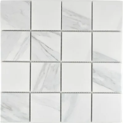 Produktbild von Keramikmosaik CIM Q73 CR 30,6x30,6 cm weiß