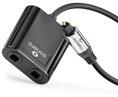 Obrázek produktu pro sonero S-OCA001, Černá, S/PDIF, 2x S/PDIF, Samec, Samice, Polyvinylchlorid (PVC)