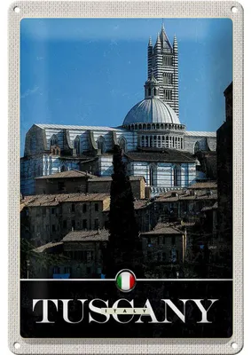 Produktbild von Blechschild Reise 20x30cm Toskana Italien Gebäude Architektur