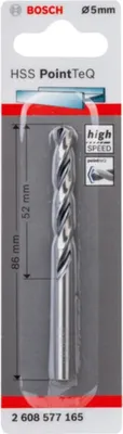 Produktbild von Metallspiralbohrer 2608577165 DIN338 5,0x 52x 86 mm HSS PointTeQ