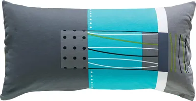Produktbild von Erwin Müller Kissenbezug grün-blau-grau 40x80 cm