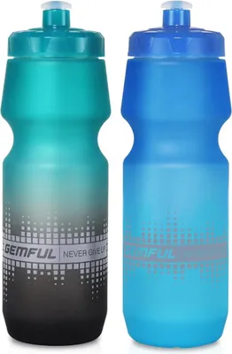 Obrázok produktu pre GEMFUL 750ml fľaša na vodu na cestný bicykel 2-pack Nepriepustná bez BPA Ľahká odolná