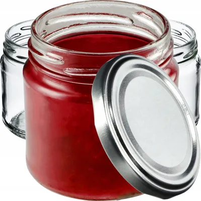Image de KADAX Pots à conserves avec couvercle "Lerma", Pots à conserves, 200 ml, 50 pièces, couvercle argenté