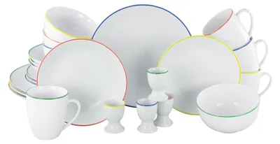 Obrázok produktu pre CreaTable, 24056, Luna Color Line, kombinovaná sada 24 dielov, porcelán