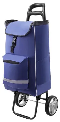 Immagine prodotto di Carrello della spesa da 40 litri - Carrello pieghevole - Grandi ruote in EVA - Carrello a rotelle - Carrello della spesa portatile