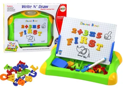 Obrázek produktu pro Magnetická tabule edu s písmeny a kelímky