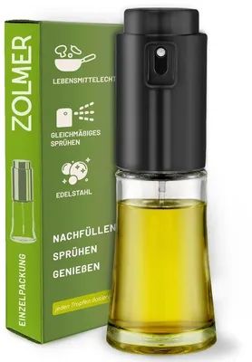 Obrázek produktu pro Rozprašovač oleje pro horkovzdušnou fritézu, sklo, nerezová ocel, bez BPA, s možností doplnění