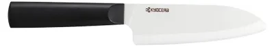 Obrázok produktu pre Kyocera Nôž Santoku 14 cm, biela čepeľ, čierna rukoväť