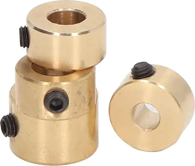 Imagen del producto de 4 unidades de tope para brocas, fabricados en latón, para un posicionamiento rápido y seguro, y anillo limitador para brocas de 6, 8, 9 y 10 mm, ideales para trabajos de carpintería