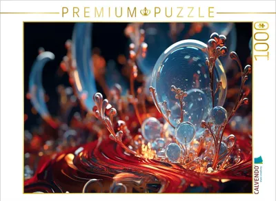 Produktbild von CALVENDO Puzzle Glaspflanzen - organische Formen als abstrakte Kunst | 1000 Teile Lege-Größe 64x48cm Foto-Puzzle für glückliche Stunden