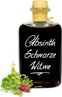 Produktbild von Schwarzer Absinth 0,5L Schwarze Witwe maximaler Thujongehalt 35mg/L 55%Vol.