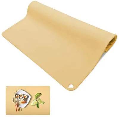 Obrázok produktu pre Uniqoos® Silikónová pracovná podložka, 60 x 40 cm, protišmyková a odolná voči teplu, vode a nečistotám – všestranná pre ručné práce, maľovanie a pečenie