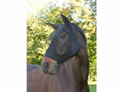 Produktbild von Covalliero Fliegenschutzmaske FinoStrech schwarz, Größe Pferd:Pony