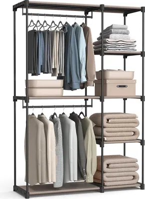 Produktbild von Stabile Kleidungsschrank - Viel Stauraum - 1 Stück - 43 x 124 x 182 cm
