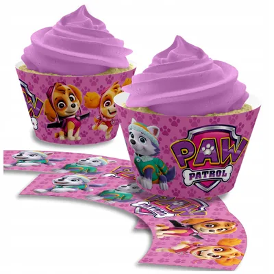 Produktbild von PAW Patrol Skye & Everest Geburtstag Muffinförmchen 12 Stück