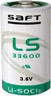 Image de SAFT LS33600, pile au lithium 3.6V, 17000mAh